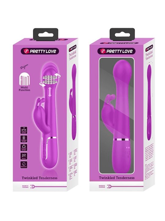 Pretty Love Dejon - Vibratore Rabbit Multifunzione Viola