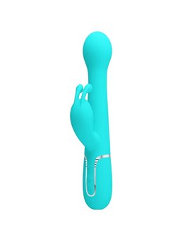 Pretty Love Dejon - Vibratore Rabbit Multifunzione Verde Acqua