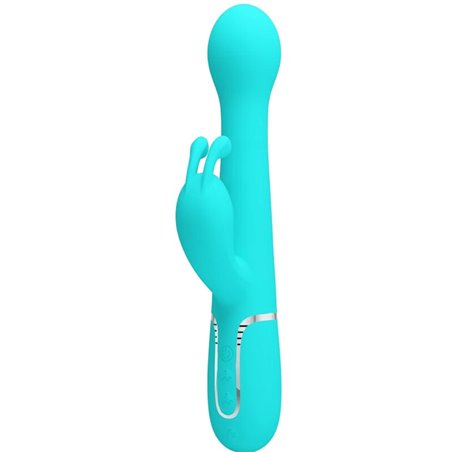Pretty Love Dejon - Vibratore Rabbit Multifunzione Verde Acqua