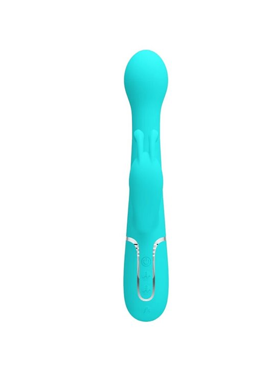 Pretty Love Dejon - Vibratore Rabbit Multifunzione Verde Acqua