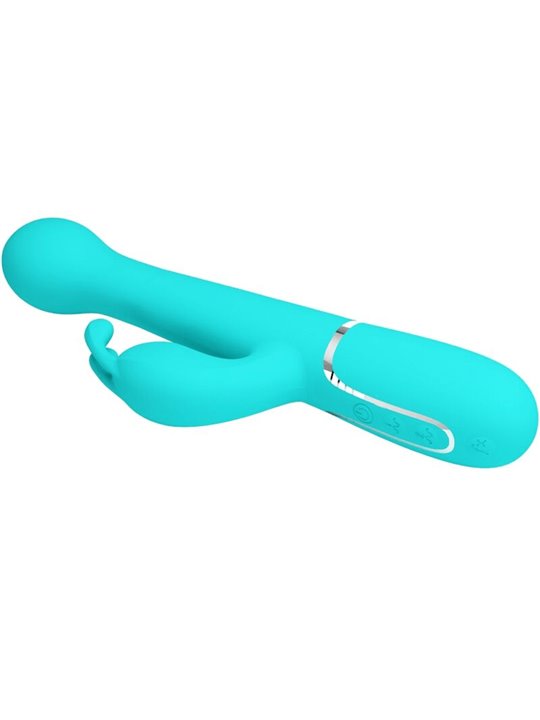 Pretty Love Dejon - Vibratore Rabbit Multifunzione Verde Acqua