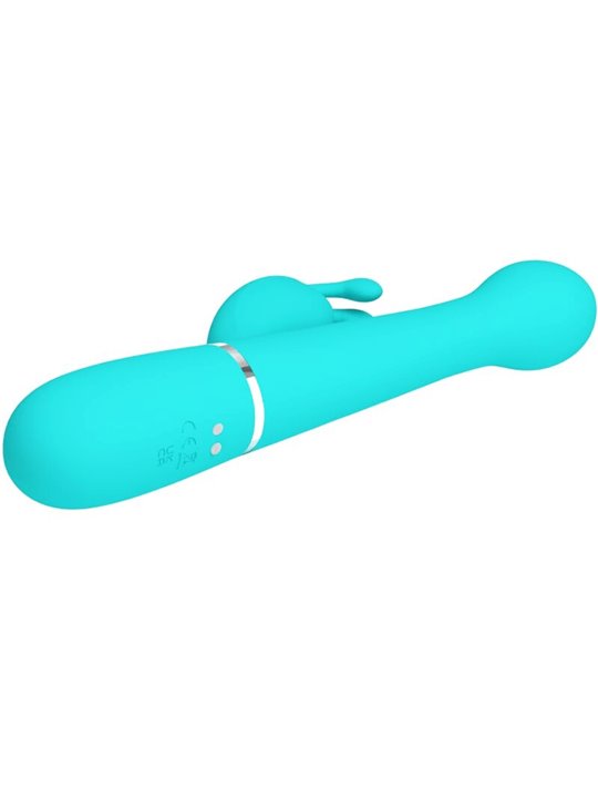 Pretty Love Dejon - Vibratore Rabbit Multifunzione Verde Acqua