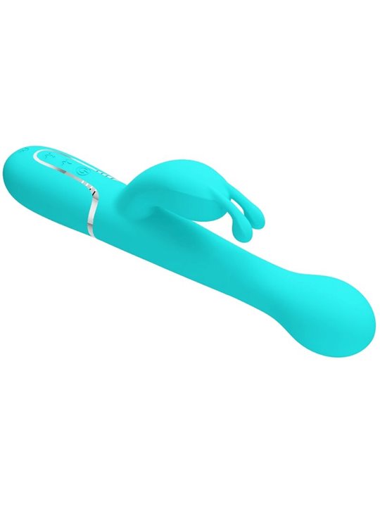 Pretty Love - Dejon Rabbit Vibrator 3 in 1 Multifunction Aqua GReen