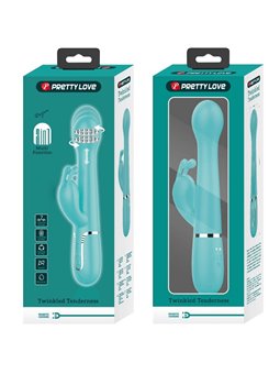 Pretty Love Dejon - Vibratore Rabbit Multifunzione Verde Acqua