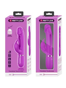 Pretty Love - Kampas Rabbit 3 in 1 Multifunction Vibrator with Tongue Violet