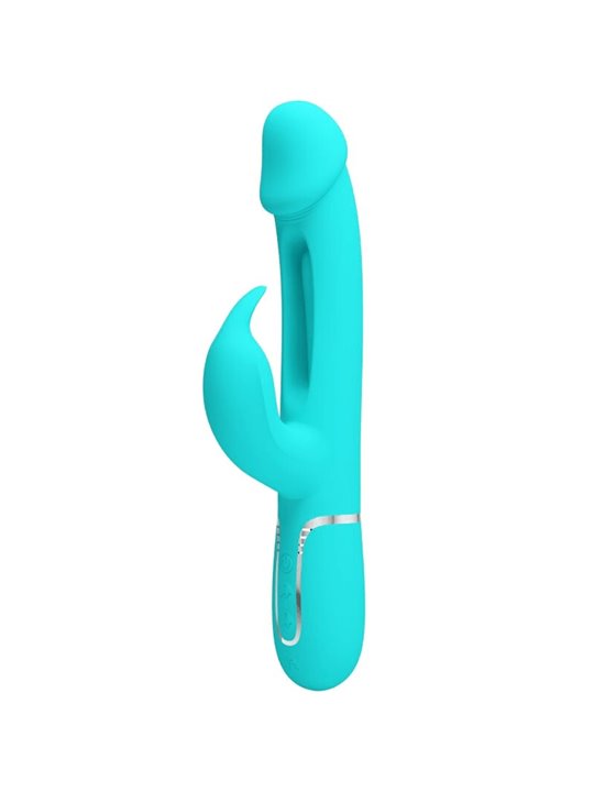 Pretty Love Kampas - Vibratore Rabbit Multifunzione Verde Acqua