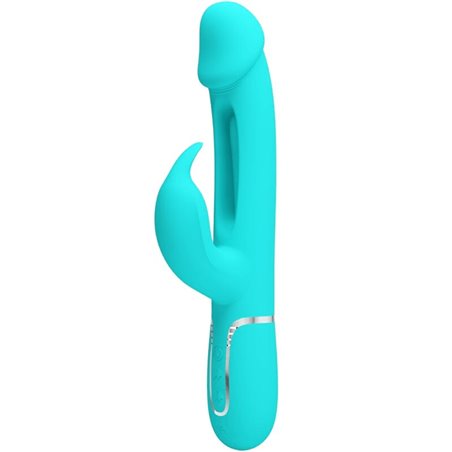 Pretty Love Kampas - Vibratore Rabbit Multifunzione Verde Acqua