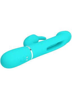 Pretty Love Kampas - Vibratore Rabbit Multifunzione Verde Acqua