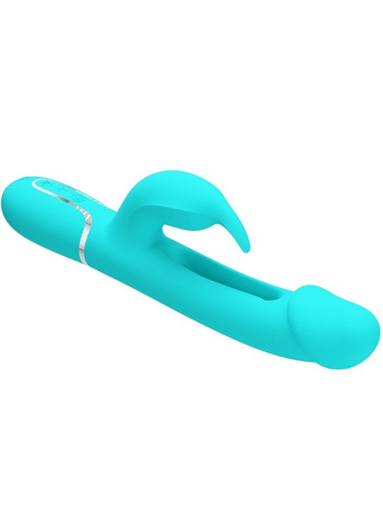 Pretty Love Kampas - Vibratore Rabbit Multifunzione Verde Acqua