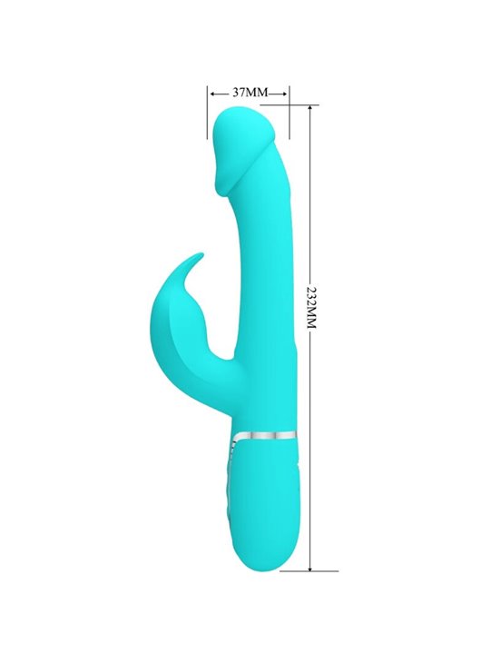Pretty Love Kampas - Vibratore Rabbit Multifunzione Verde Acqua
