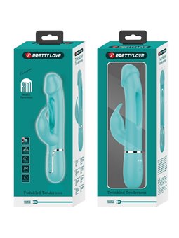 Pretty Love Kampas - Vibratore Rabbit Multifunzione Verde Acqua