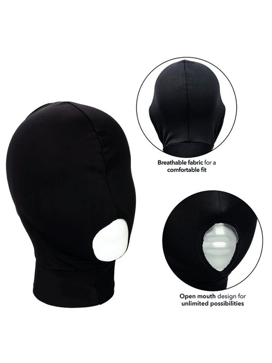 California Exotics Hood - Cappuccio Traspirante Nero per Bondage