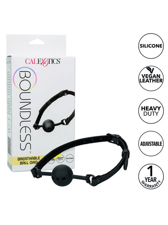 California Exotics - Ball Gag Traspirante Regolabile per Bondage