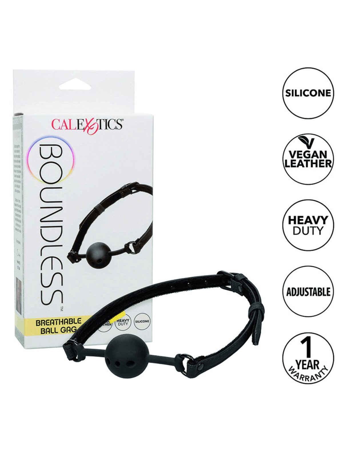 California Exotics - Ball Gag Traspirante Regolabile per Bondage