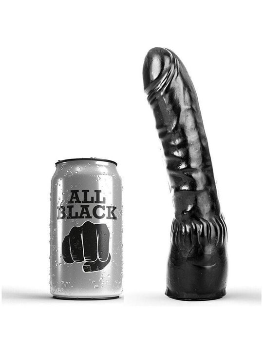 All Black - Dildo Black Realistic 20 CM