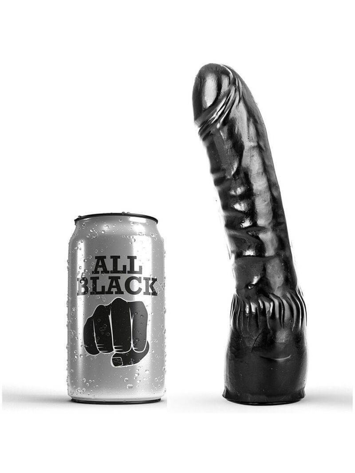 All Black - Dildo Black Realistic 20 CM