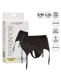 California Exotics - Boundless Thong with Garter L/XL