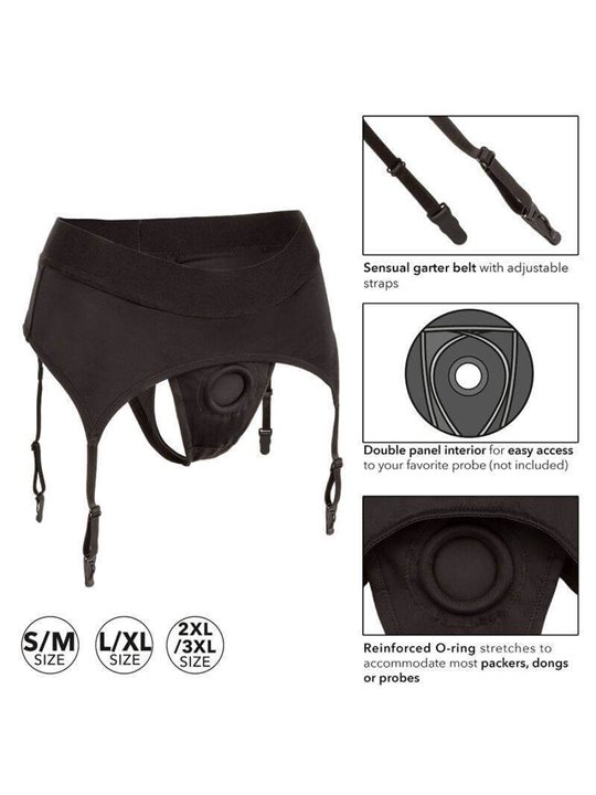 California Exotics - Boundless Thong with Garter L/XL