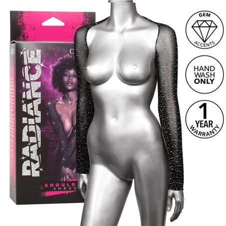 Radiance - Coprispalle in Rete Traspirante e Dettagli in Strass Taglia Unica