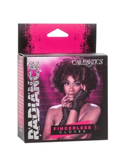 Radiance - Guanti Senza Dita in Rete Traspirante e Dettagli in Strass Taglia Unica