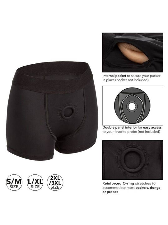 CalExotics Boxer Brief - Imbracatura Strap-On a Boxer - Taglia L/XL