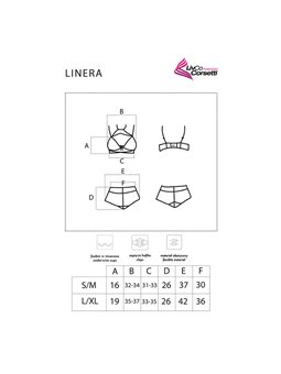 Livco Corsetti Fashion - Linera for The Senses Collection Bra + Panty Black