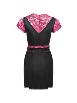 Livco Corsetti Fashion - Kumiko LC 90428 Dressing Gown + Panty Black L/XL