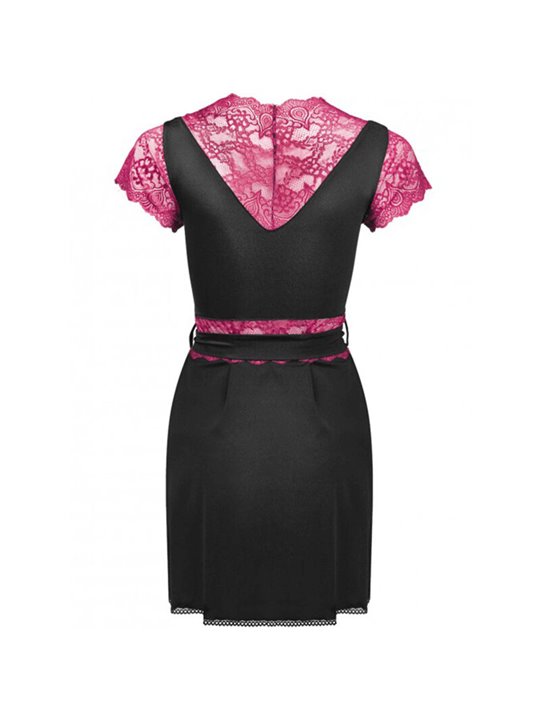 Livco Corsetti Kumiko LC 90428 - Vestaglia in Pizzo + Slip Nero L/XL