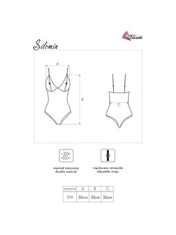 Livco Corsetti Silomin LC 1401 - Body + Vestaglia Nero Taglia Unica
