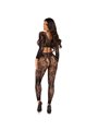 Leg Avenue - Top Corto e Collant alla Caviglia Neri Taglia Unica