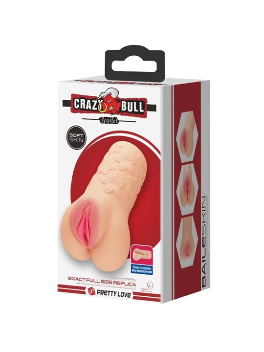 Crazy Bull Scarlet - Mastubatore Uomo Realistico a Forma di Vagina
