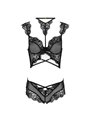 Livco Corsetti Fashion - Palmenom LC 90614 Bra + Panty Black L/XL