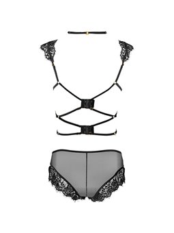 Livco Corsetti Palmenom LC 90614 - Reggiseno + Slip Nero L/XL