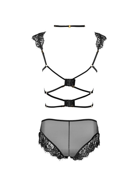 Livco Corsetti Fashion - Palmenom LC 90614 Bra + Panty Black L/XL