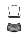 Livco Corsetti Fashion - Linera for The Senses Collection Bra + Panty Black L/XL