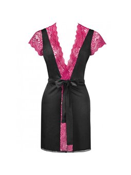 Livco Corsetti Fashion - Kumiko LC 90428 Dressing Gown + Panty Black S/M