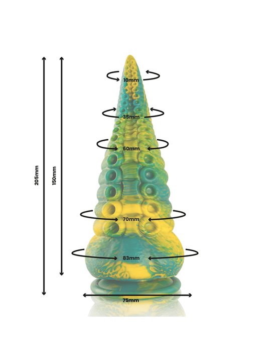 Epic Cetus - Dildo in Silicone Ispirato alla Mitologia Greca - Taglia Grande
