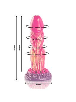 Epic Cerberus - Dildo in Silicone Ispirato alla Mitologia Greca - 21,5 CM