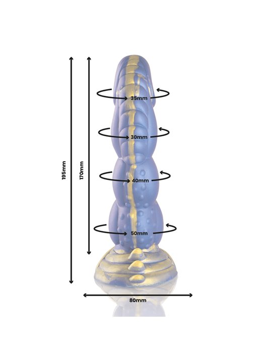 Epic Poseidon - Dildo in Silicone Ispirato alla Mitologia Greca - 22 CM