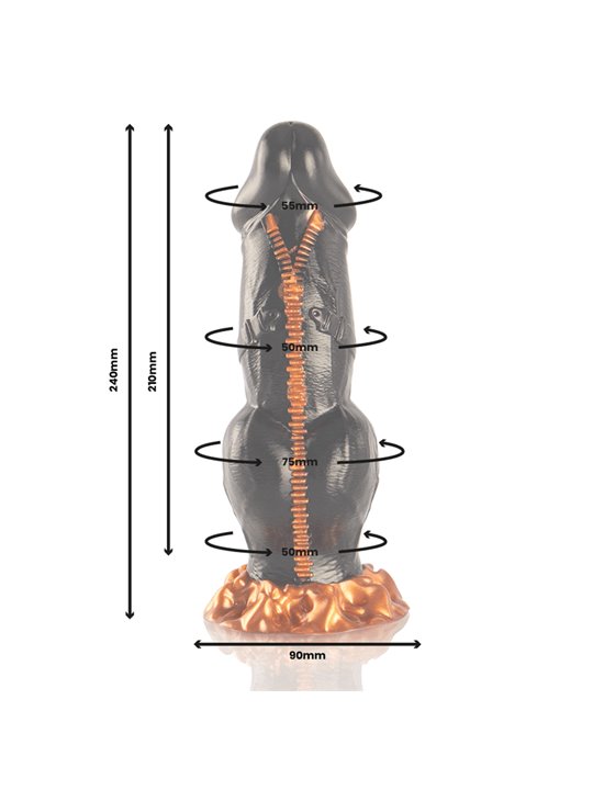 Epic Deimos - Dildo in Silicone Ispirato alla Mitologia Greca - 24 CM
