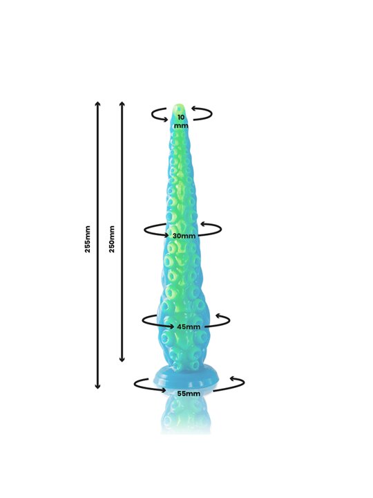 EPIC - SCYLLA FLUORESCENT THIN TENTACLE DILDO SMALL SIZE