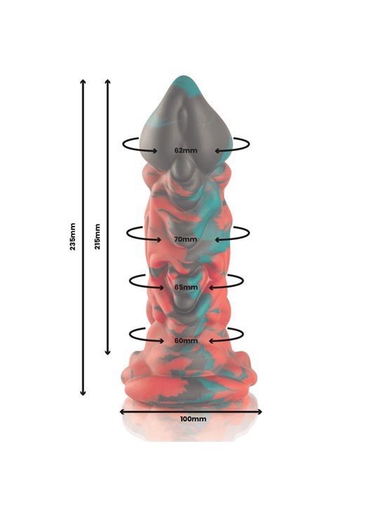 Epic Phobos - Dildo in Silicone Ispirato alla Mitologia Greca - 23,5 CM