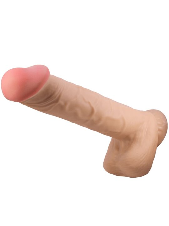 PRETTY LOVE - SLIDING SKIN SERIES REALISTIC DILDO WITH SLIDING SKIN SUCTION CUP FLESH 26 CM