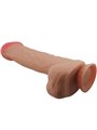 PRETTY LOVE - SLIDING SKIN SERIES REALISTIC DILDO WITH SLIDING SKIN SUCTION CUP FLESH 26 CM