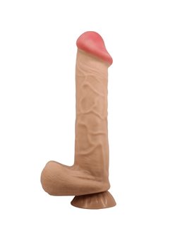 PRETTY LOVE - SLIDING SKIN SERIES REALISTIC DILDO WITH SLIDING SKIN SUCTION CUP FLESH 26 CM