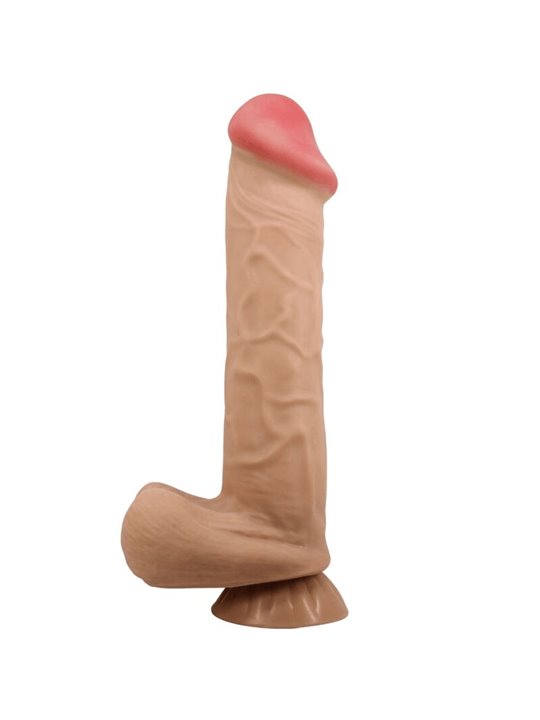 PRETTY LOVE - SLIDING SKIN SERIES REALISTIC DILDO WITH SLIDING SKIN SUCTION CUP FLESH 26 CM