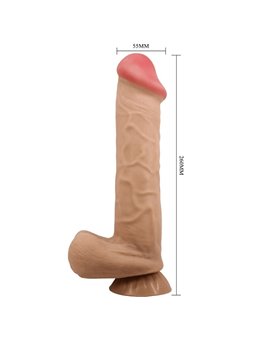 Pretty Love - Pene Realistico con Testicoli e Ventosa - 26 Cm