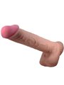 PRETTY LOVE - SLIDING SKIN SERIES REALISTIC DILDO WITH SLIDING SKIN SUCTION CUP BROWN 26 CM