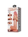 PRETTY LOVE - SLIDING SKIN SERIES REALISTIC DILDO WITH SLIDING SKIN SUCTION CUP BROWN 26 CM