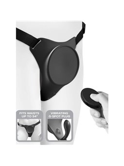 Pipedream - Imbracatura Strap On con Plug Vibrante Body Dock G-Spot Pro Harness